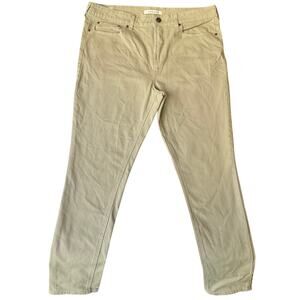 PacSun Men Stacked Skinny Jeans 36x30 Natural Tan Mid Rise Stretch